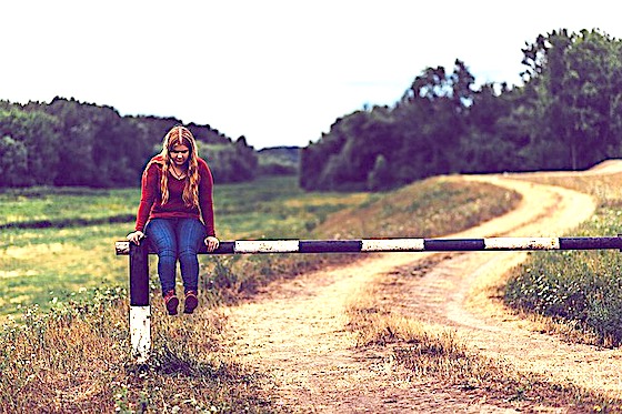 sitting on the fence