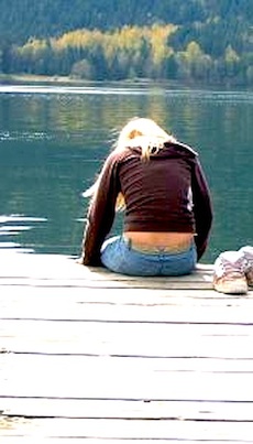 girl on dock