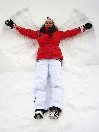 snow angel girl