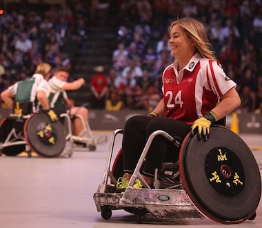 woman in wheelchair