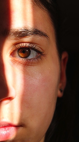 girl with brown eyes