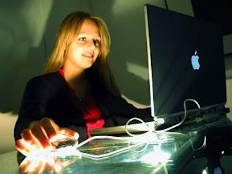 girl at computer